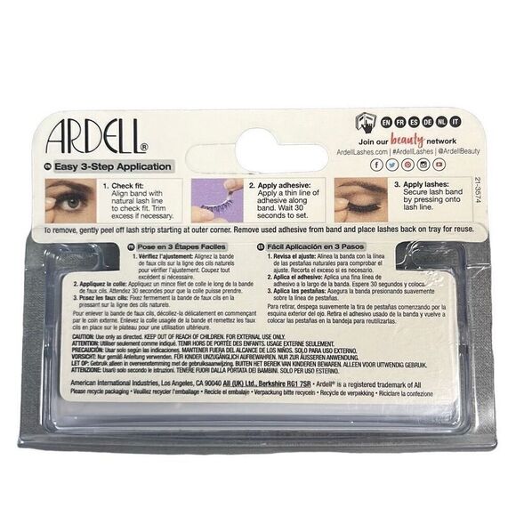 Ardell False EyeLashes Lashes 1 Pair Color Natural 174 NEW - Picture 2 of 2